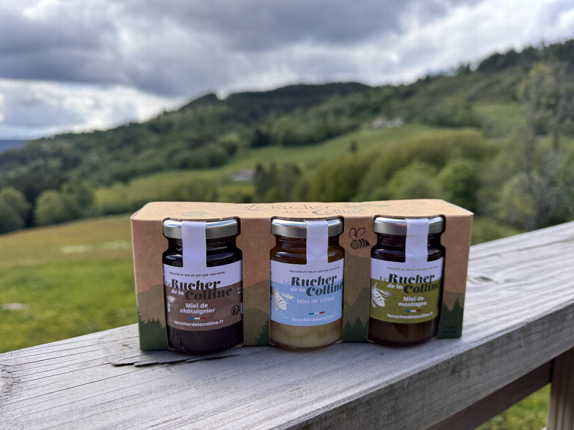 Miels de châtaignier, de tilleul et de montagne