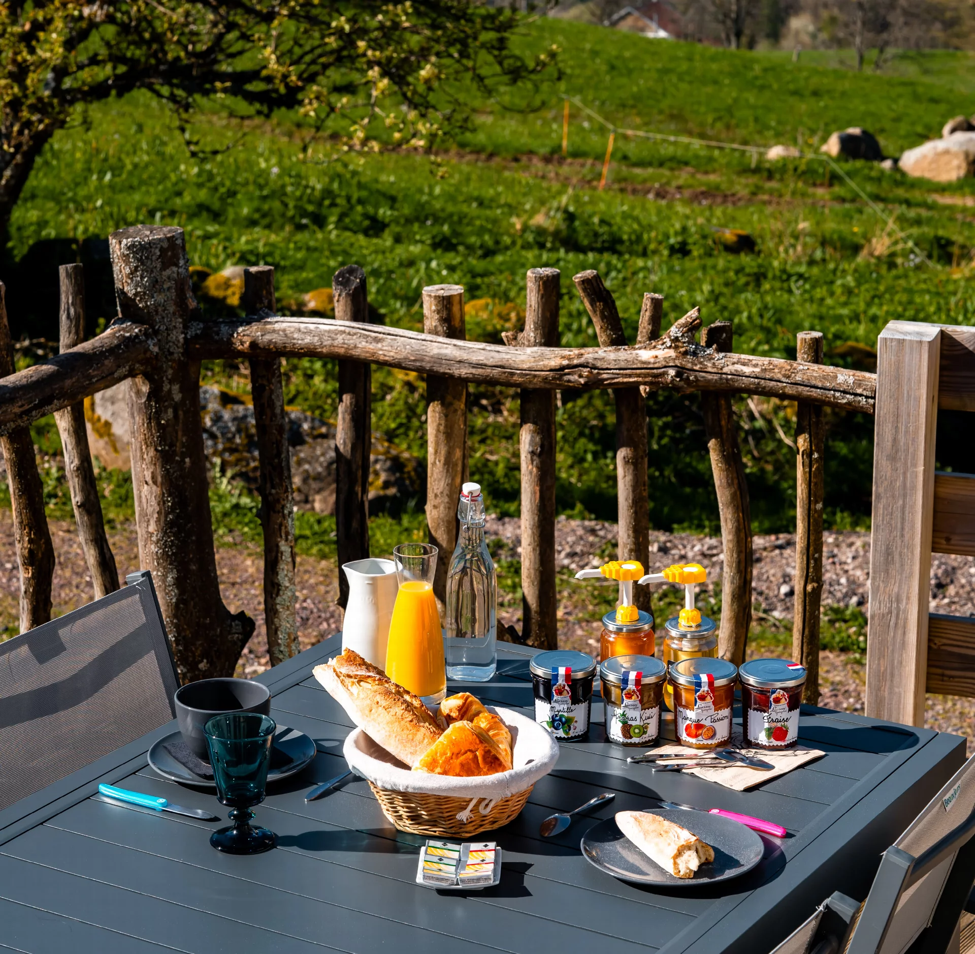 Grande terrasse commune